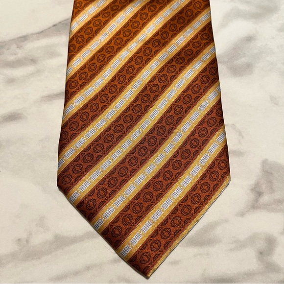 Gianni Viera 100% Silk Striped Tie - Picture 5 of 5